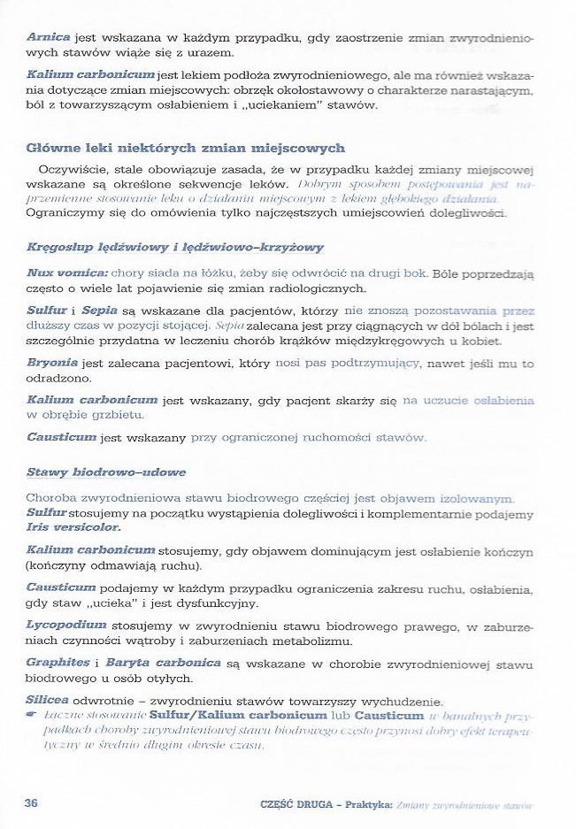 Zmiany zwyrodnieniowe stawów. - Homeopatia Polska